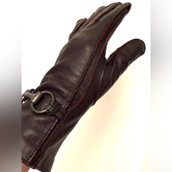 GUCCI LEATHER GLOVES - Picture 7 of 12